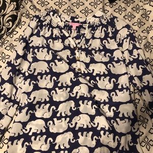Lilly Pulitzer Elephant Blouse